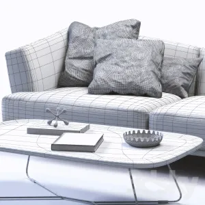 Ditre italia lennox leather sofa