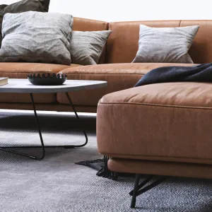 Ditre italia lennox leather sofa