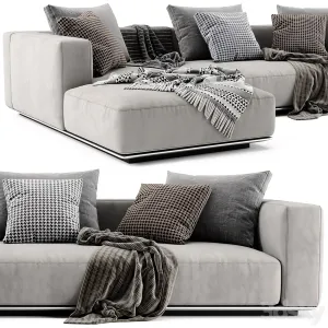 Flexform grandemare chaise longue sofa