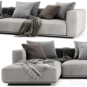 Flexform grandemare chaise longue sofa