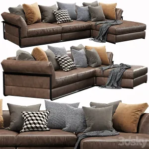 Flexform zeno chaise lounge