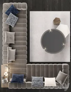 Minotti freeman tailor sofa