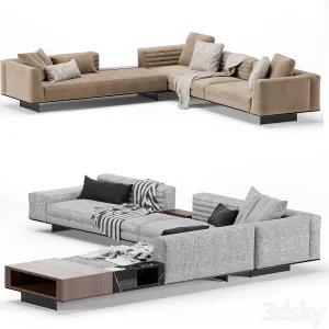 Minotti roger modular sofa