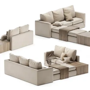 Minotti sofa cream
