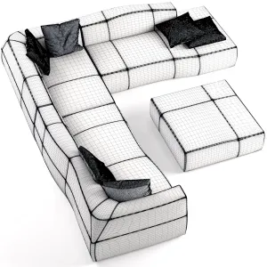 Modular sofa bend sofa