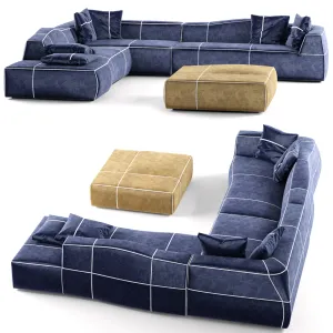 Modular sofa bend sofa