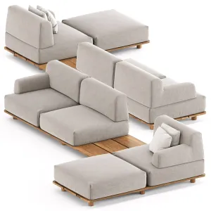 Palco sofa module by kristalia