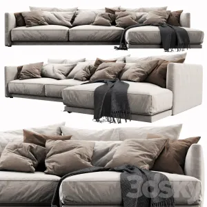 Poliform bristol chaise lounge