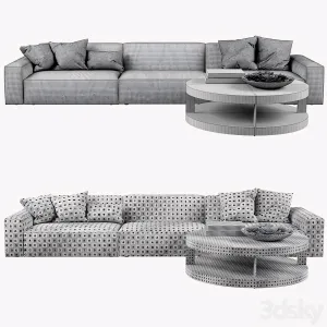 Restoration hardware como modular fabric sofa