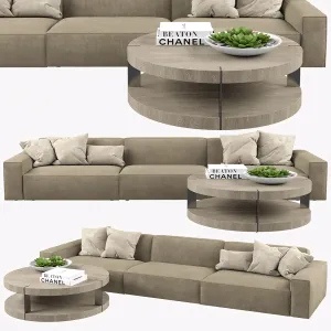 Restoration hardware como modular fabric sofa