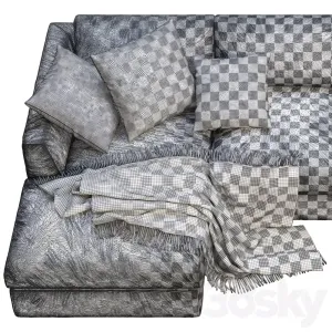Rh modena taper arm chaise sectional sofa
