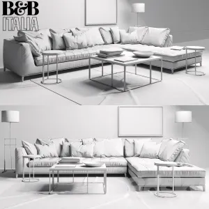 Sofa italia lucrezia with pillows