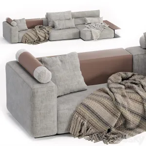 Westside modular sofa poliform seat version