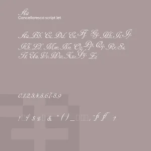 Cancellaresca Script