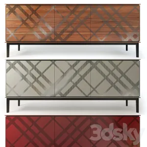Chest sideboard tartan