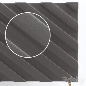 Decorative chevron console anthrazit