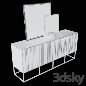 Hooker melange brady credenza