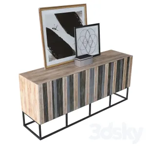 Hooker melange brady credenza