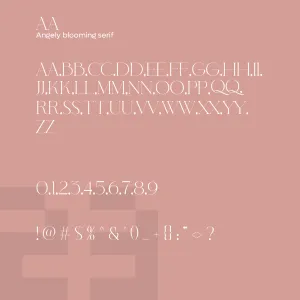 Angely Blooming Serif