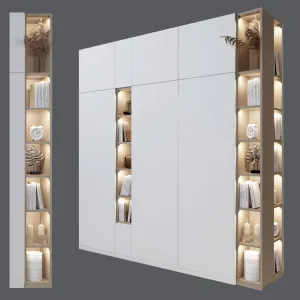 Cupboard with shelves