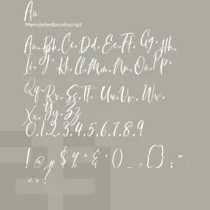Menulisted Brush Script