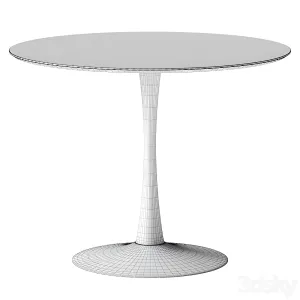 Jyskringsted round wooden dining table