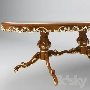 Oval table modenese gastone art
