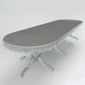 Oval table modenese gastone art