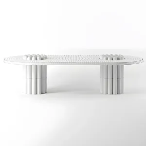 Rakuyaki dining table oblong