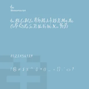 Blossom Script
