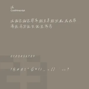 Custhin Script