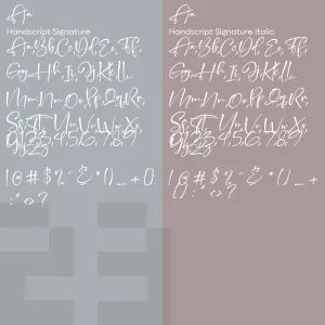 Hand Script Signature