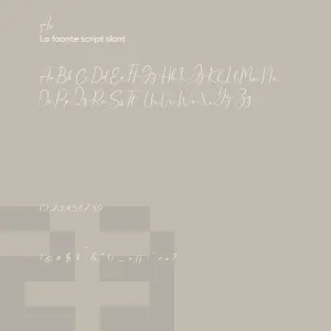La Foonte Script Slant