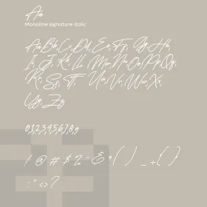 Monoline Signature