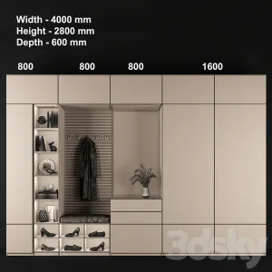 Furniture composition for hallway 2