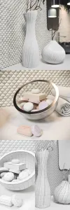 Bath set decoration