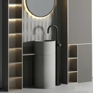 Bathroom furniture set 02