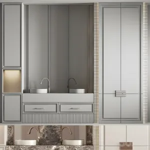 Bathroom furniture set 07