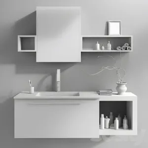 Bathroom furniture set ly composition 40