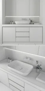 Furniture decor for bathrooms