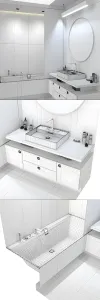Furniture decor in the bathroom