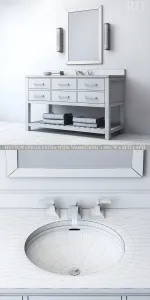 Hutton single extra wide washstand