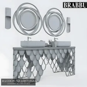 Koi double washbasin