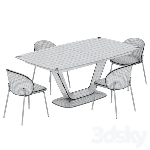 Alicante table princeton chair boconcept