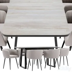 Alina dining chair sheffilton table