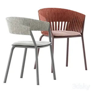 Allsize table ria dining armchair with woven rope by fast
