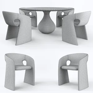 Aqua dining table