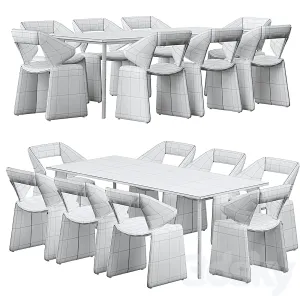 Artifort suit chair harper brass table