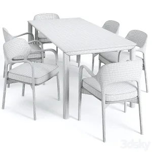 Artisan neva table porada ella chair