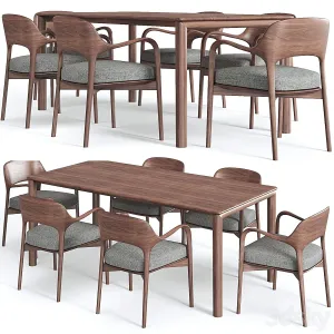 Artisan neva table porada ella chair